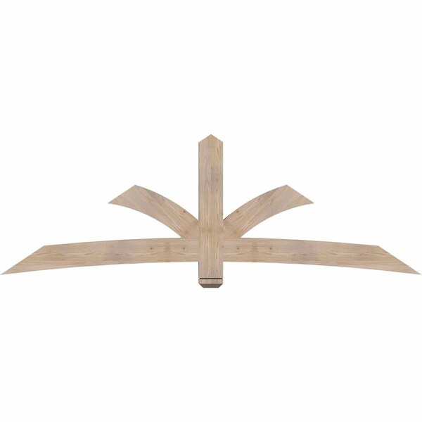 Ekena Millwork Davenport Smooth Timber Gable Bracket, Douglas Fir, 96"W x 32"H x 3 1/2"D x 5 1/2"F, 8/12 Pitch GBW096X32X0406DAV00SDF - main